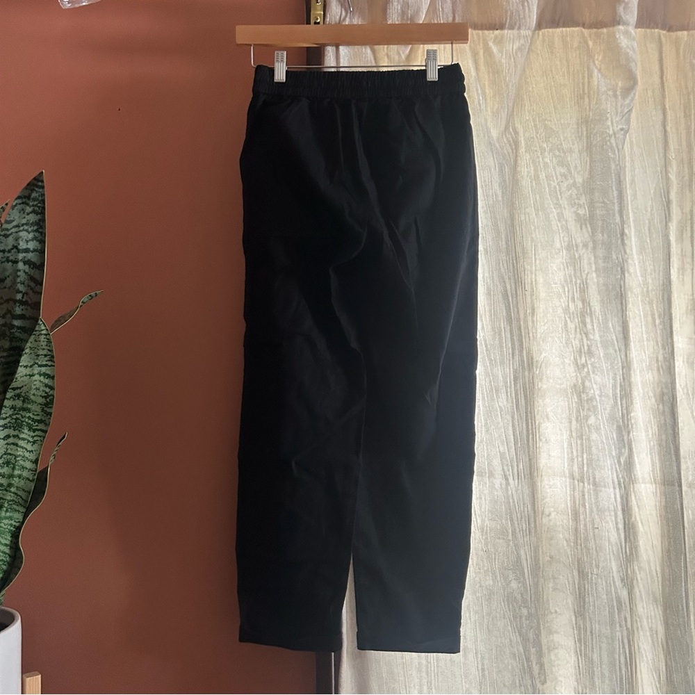J. Crew Linen Cotton Blend Drawstring Pants Black Pull‎ On NWT Size 0 Petite - Picture 6 of 10